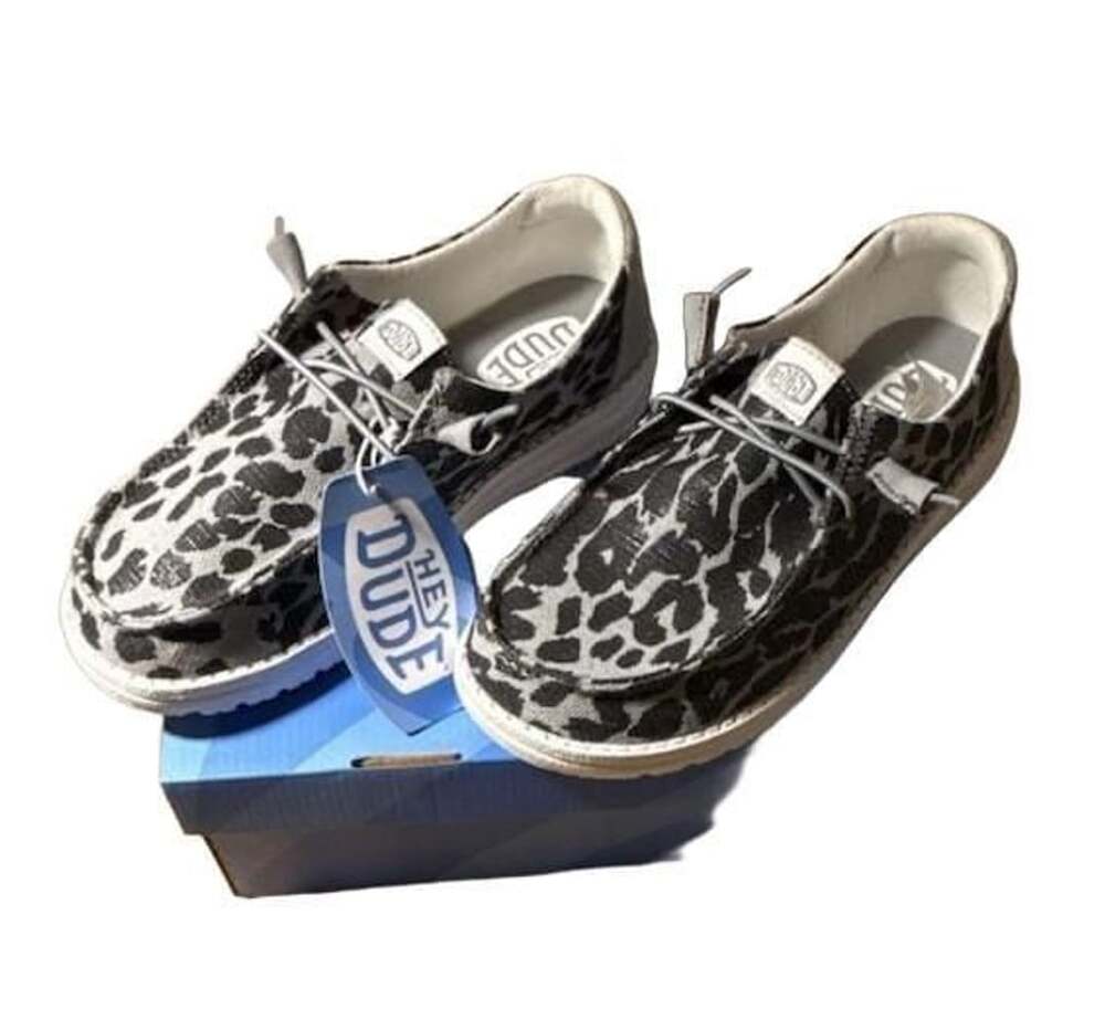 Hey Dude Wendy Woven Cheetah Grey Shoes